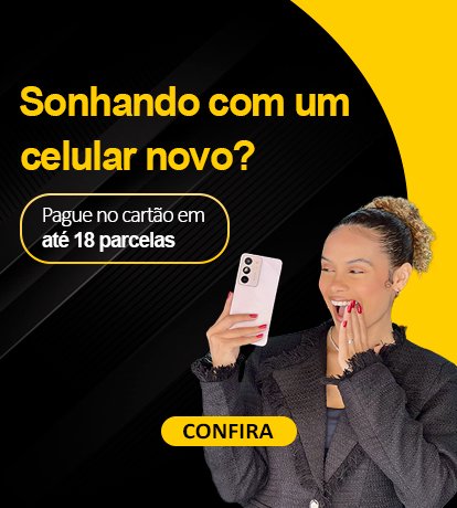Smartphone em destaque na Espaço do Celular
